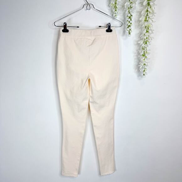 NWT ARJE The Pia Pull-on Pants in Ivory high rise tapered leg 3218 - Picture 2 of 6